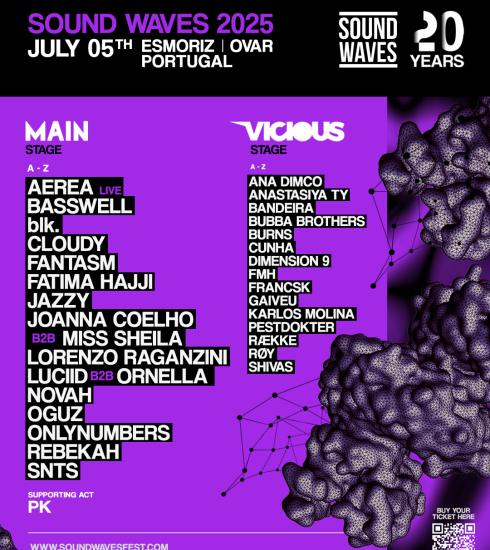 SOUND WAVES COMPLETA SU CARTELERA Y ANUNCIA NUEVO ESCENARIO PARA SU 20 ANIVERSARIO EN JULIO 9 NDD-00 Sound Waves post 1080X1350