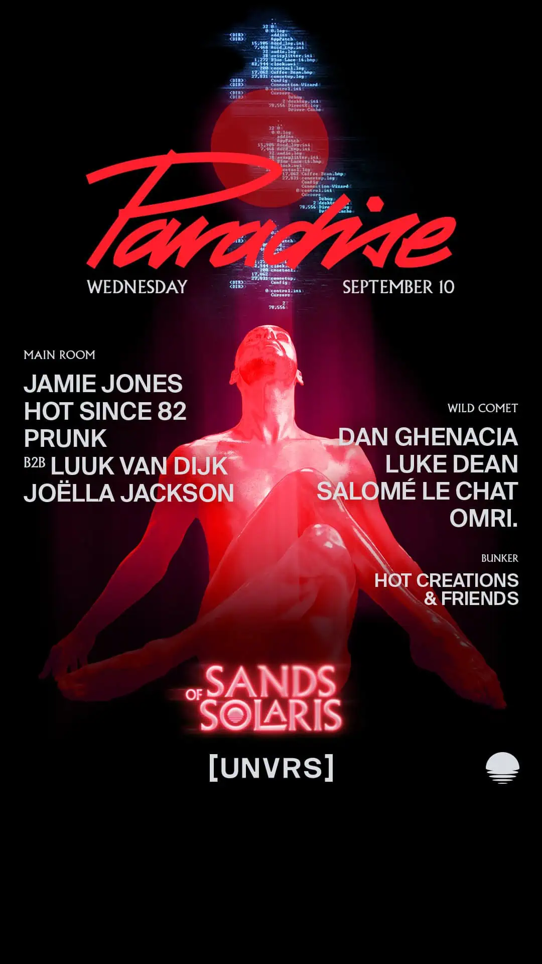 Paradise explota este miércoles en UNVRS 10 NDD-paradise 10 septiembre