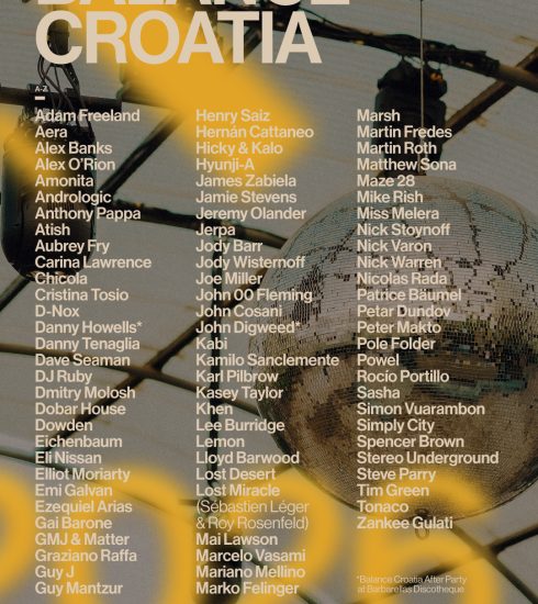 Increible line up para el "best festival" en el Balance Croatia en The Garden Tisno, 6-10 August 2026 4 NDD-BC26 lineup final v2 A 1