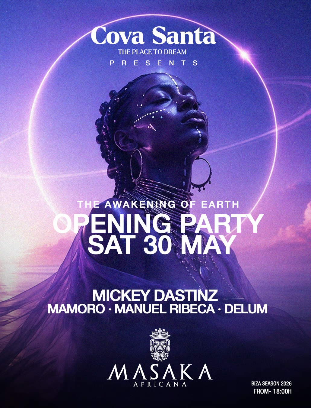 Masaka Africana presenta “The Awakening of Earth” en Cova Santa 11 NDD-w 1350