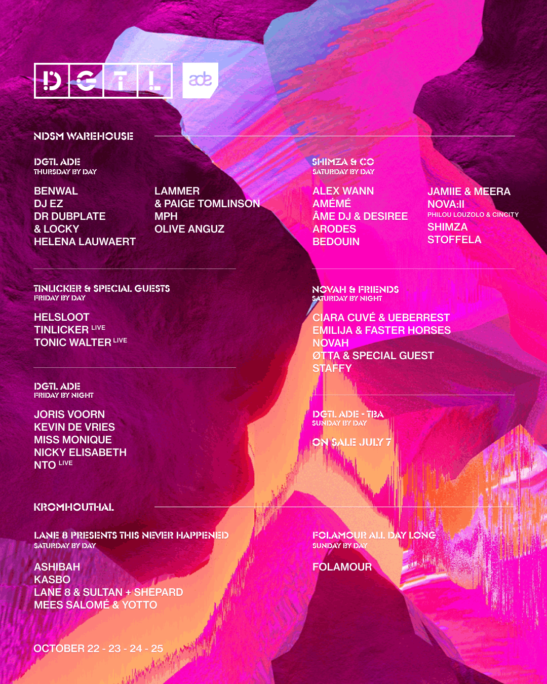 DGTL anuncia el cartel y la programación de ADE 2026 7 NDD-