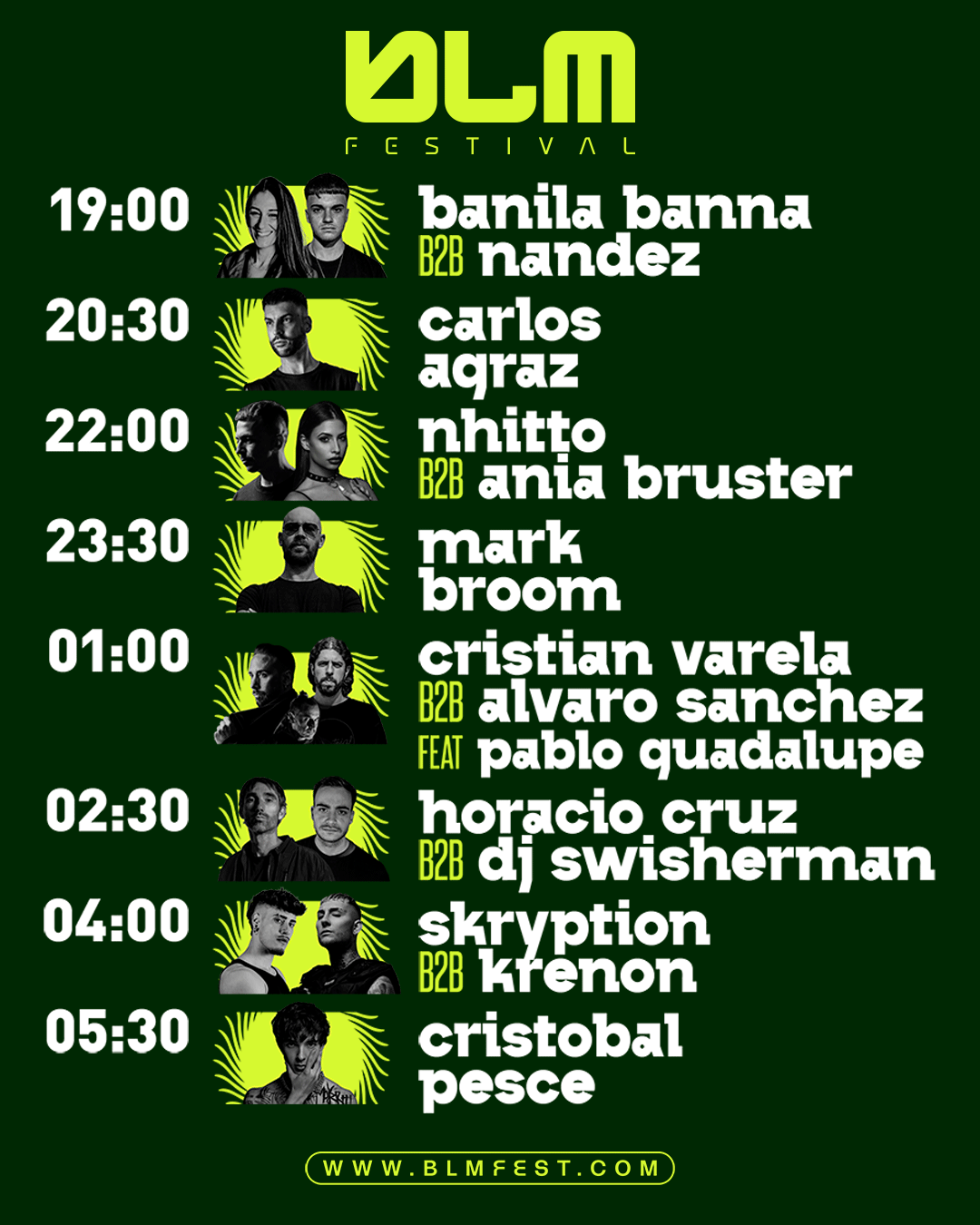 No te pierdas BLM Festival este sábado 4 NDD-BLM Festival Horarios IG