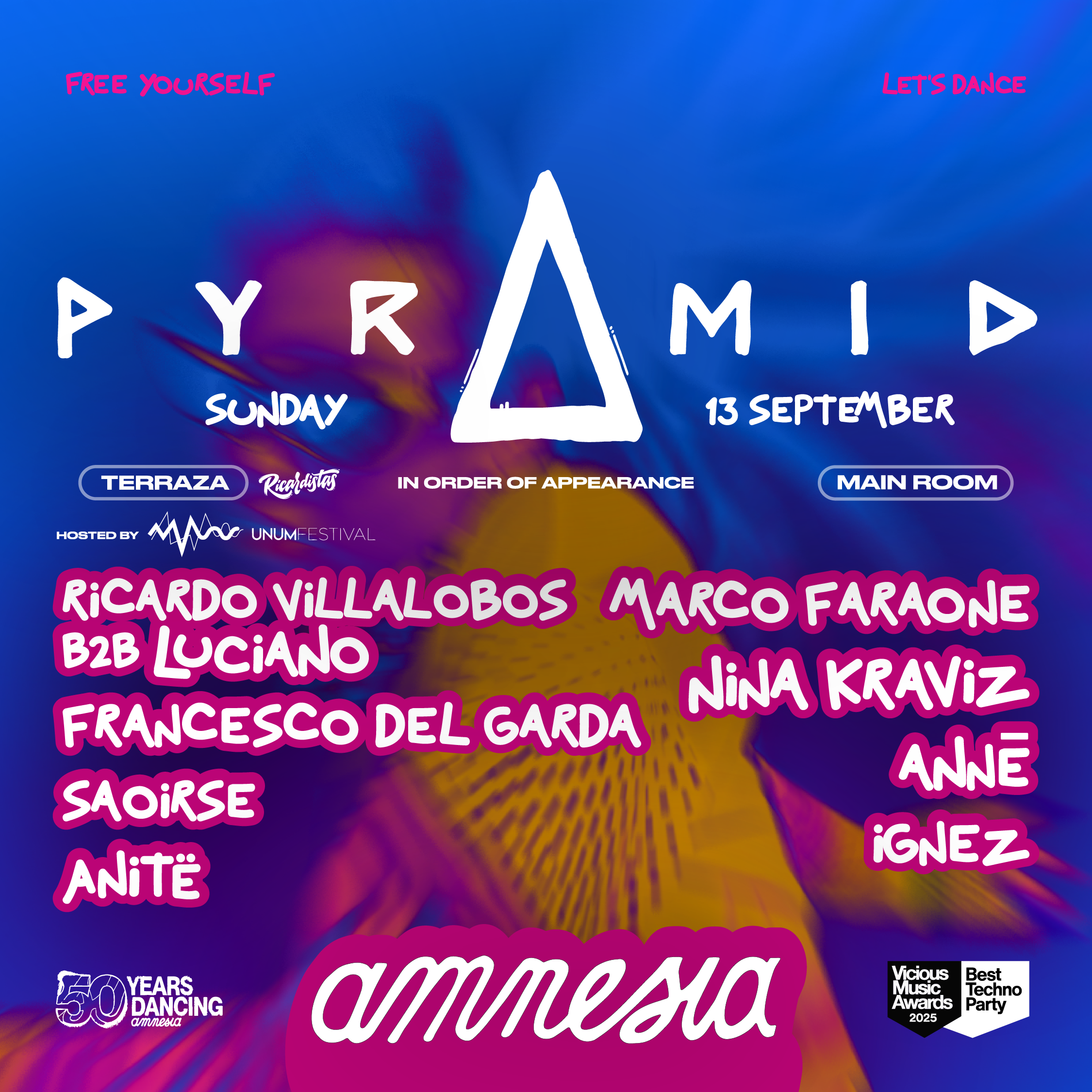 Ricardo Villalobos B2B Luciano este domingo en Pyramid 4 NDD-PYRAMID SEPTIEMBRE y CLOSING 1 1 03