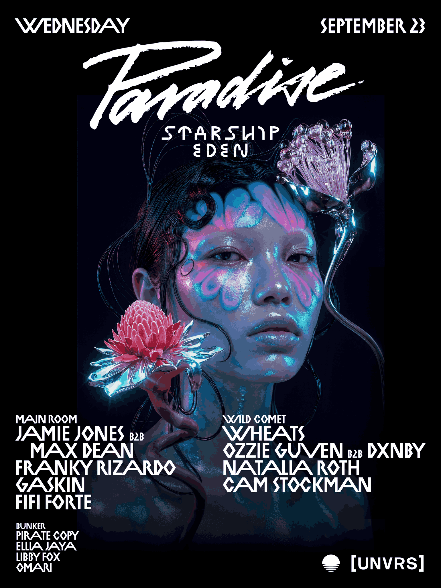 Jamie Jones B2B Max Dean este miércoles en Paradise 4 NDD-ParadiseIbiza 2026 Static Week16