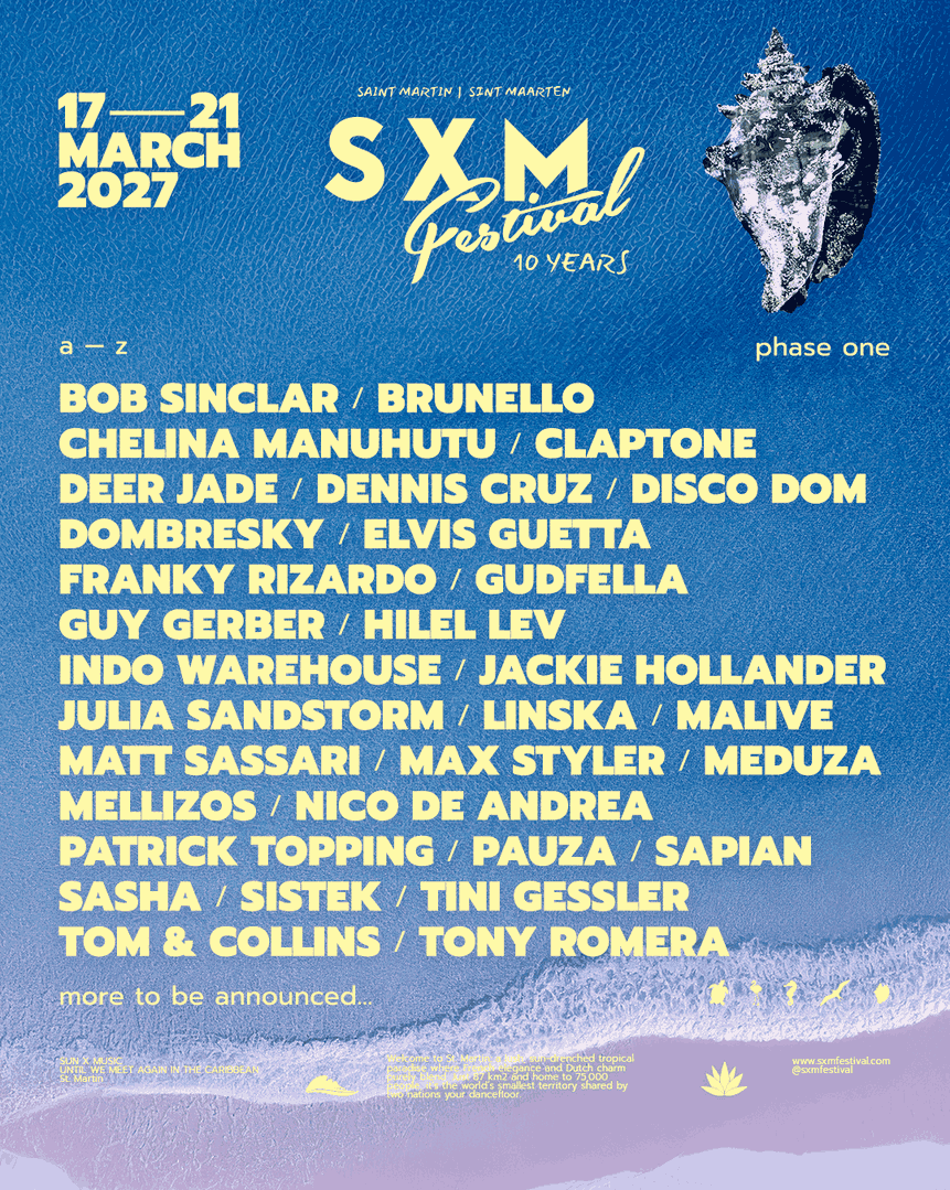 SXM Festival revela el cartel de su décima edición 4 NDD-SXM Festival 2027 POSTER PORTRAIT