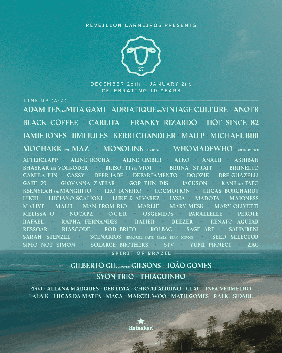 Réveillon Carneiros celebra su 10.º aniversario 4 NDD-CARNEIROS Line UP 2027 Feed